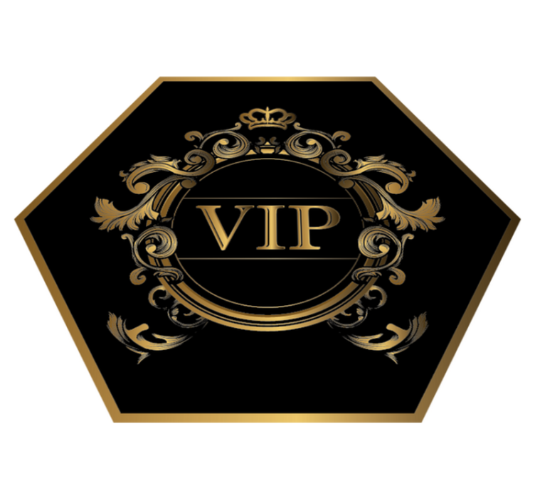 Tappeto vinile minimalista elegante design vip - TenStickers