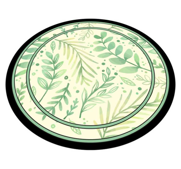 Tappeto vinile fiori accento motivo botanico - TenStickers