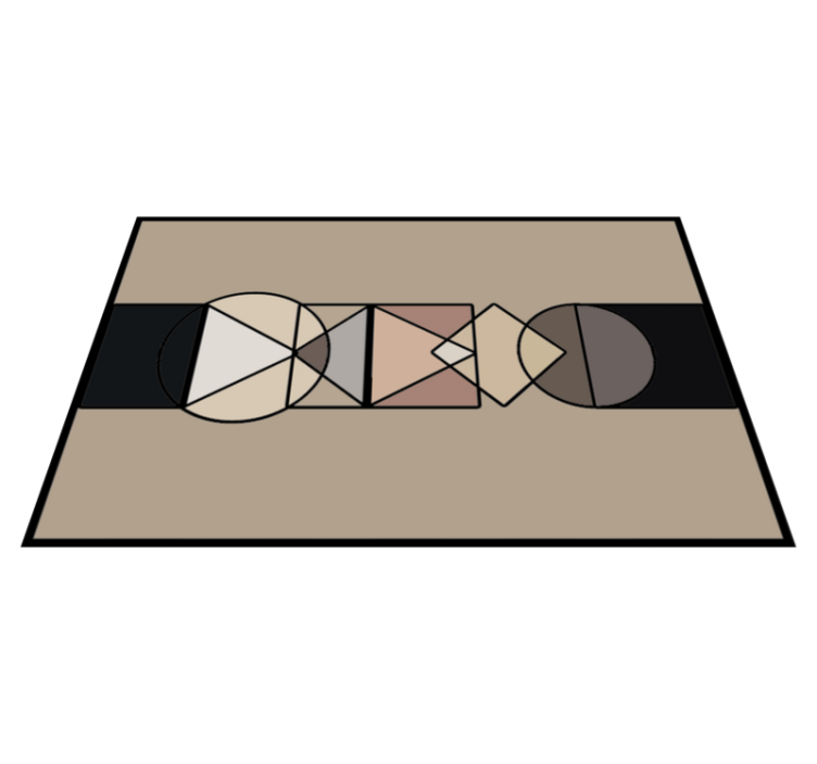 Tappeto vinile geometrico geometrie astratte - TenStickers