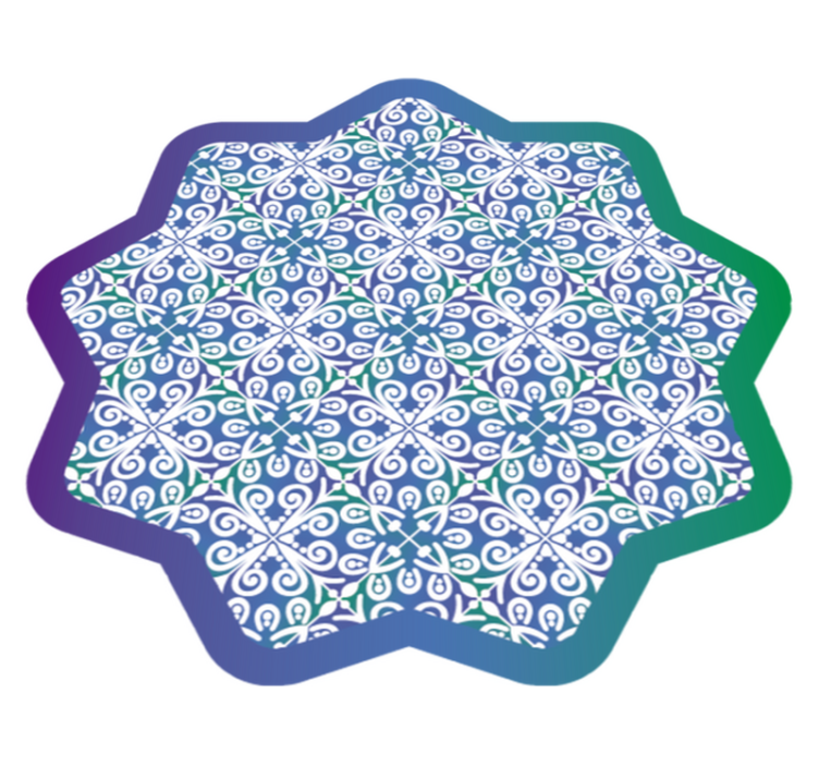 Tappeto vinile piastrelle intricato design delle piastrelle - TenStickers