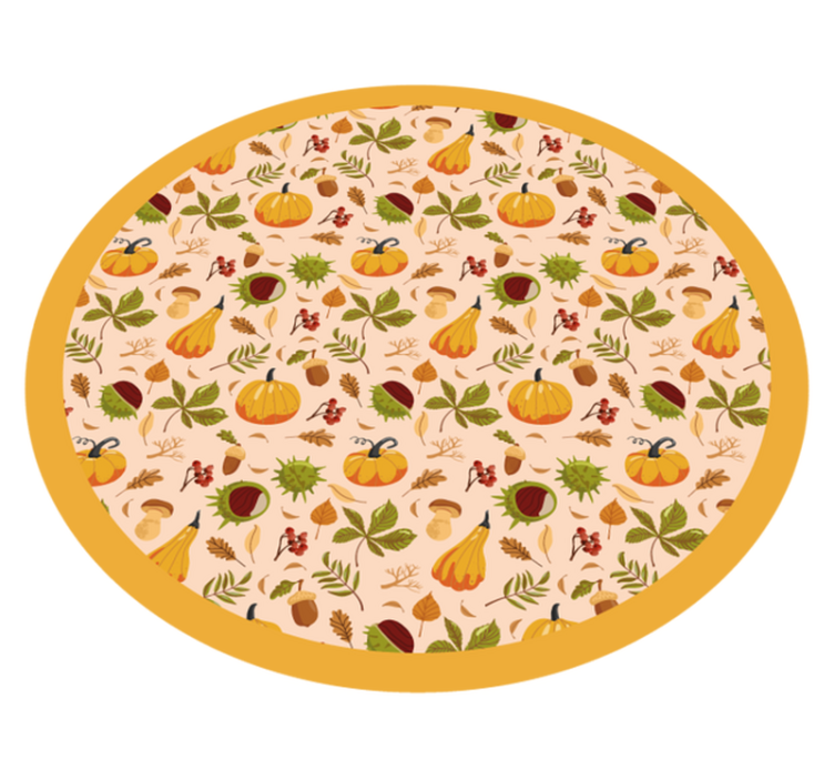Tappeto vinile natura tema del raccolto autunnale - TenStickers