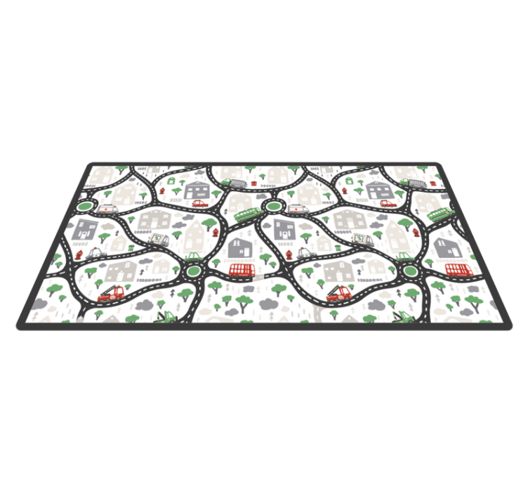 Tappeto vinile strade strade di gioco cittadine - TenStickers