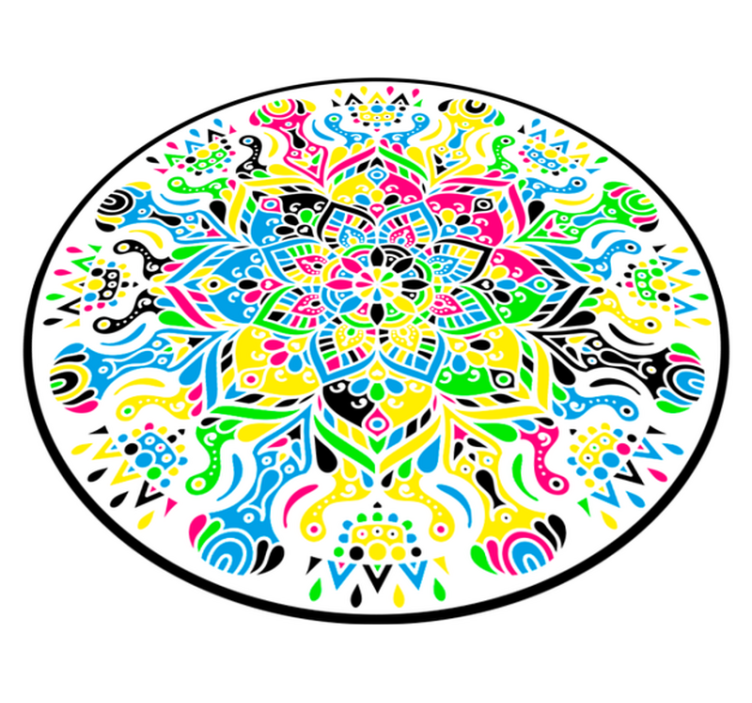 Tappeto vinile Mandala mandala vibrante - TenStickers