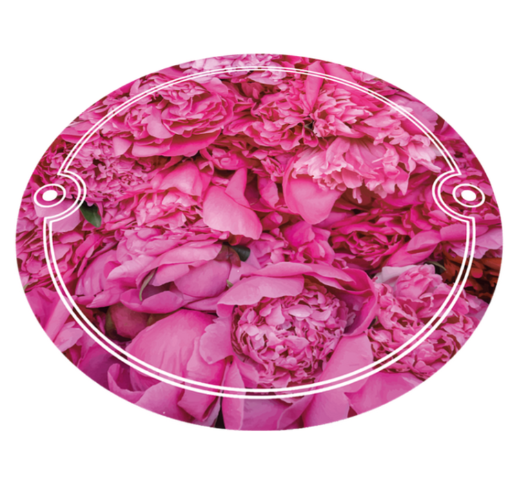 Tappeto vinile fiori spazio di meditazione floreale - TenStickers