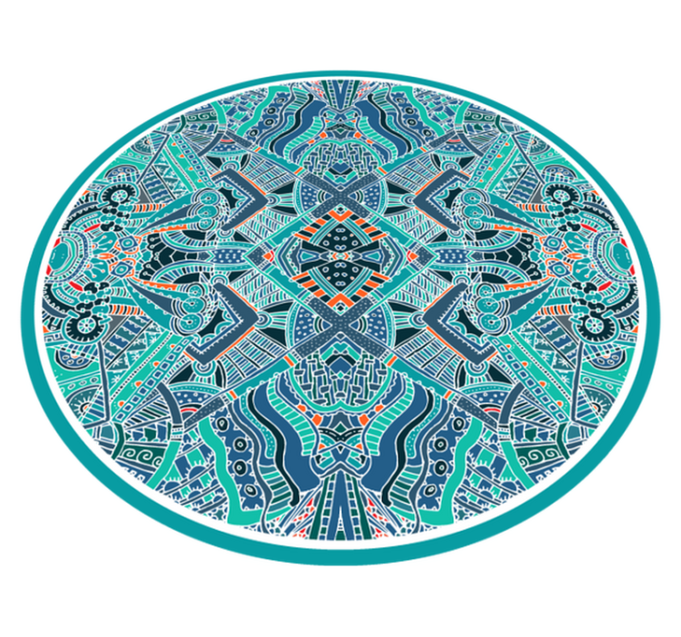 Tappeto vinile Mandala circolarità del mandala - TenStickers