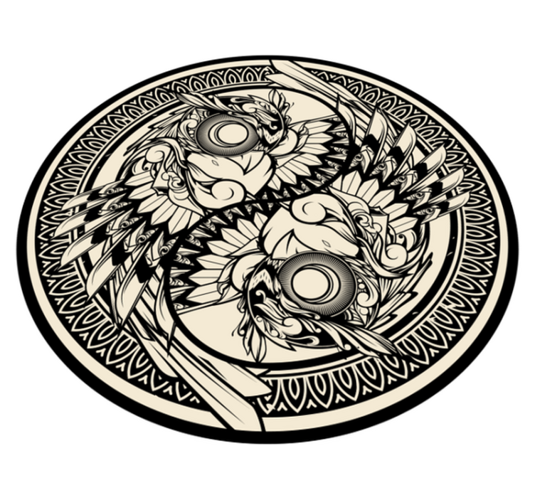 Tappeto vinile Mandala mandala dettagliato - TenStickers