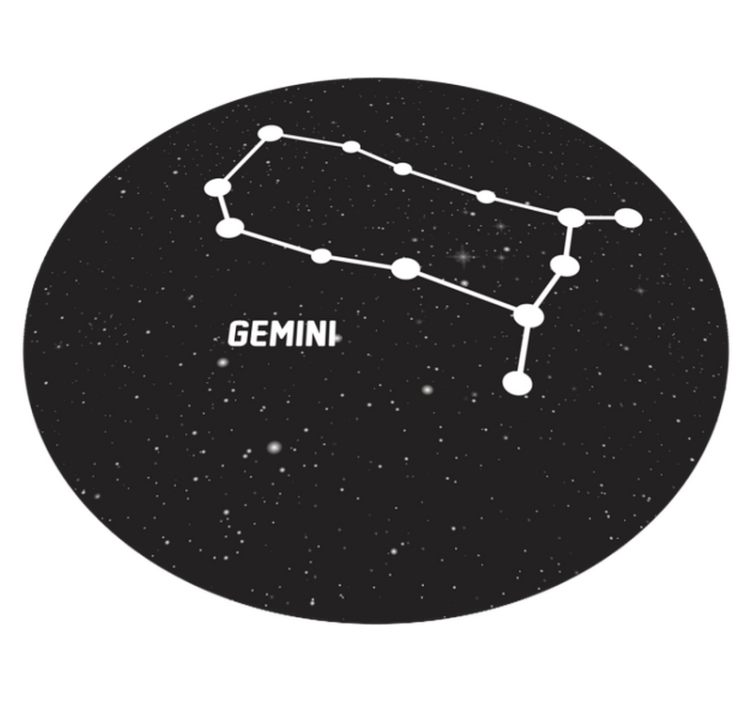 Tappetto vinile stelle costellazione dei gemelli - TenStickers