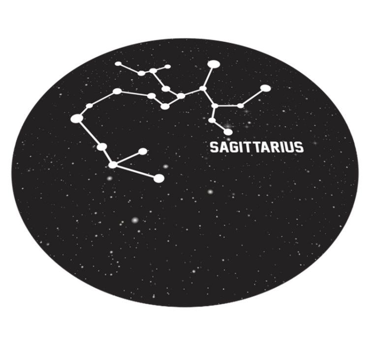 Tappetto vinile stelle costellazione del sagittario - TenStickers