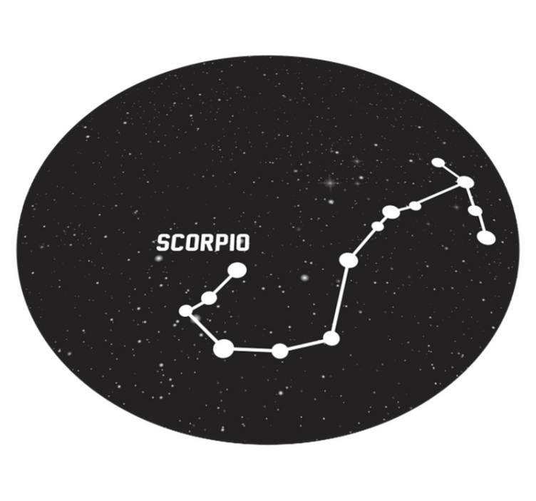Tappetto vinile stelle costellazione dello scorpione - TenStickers