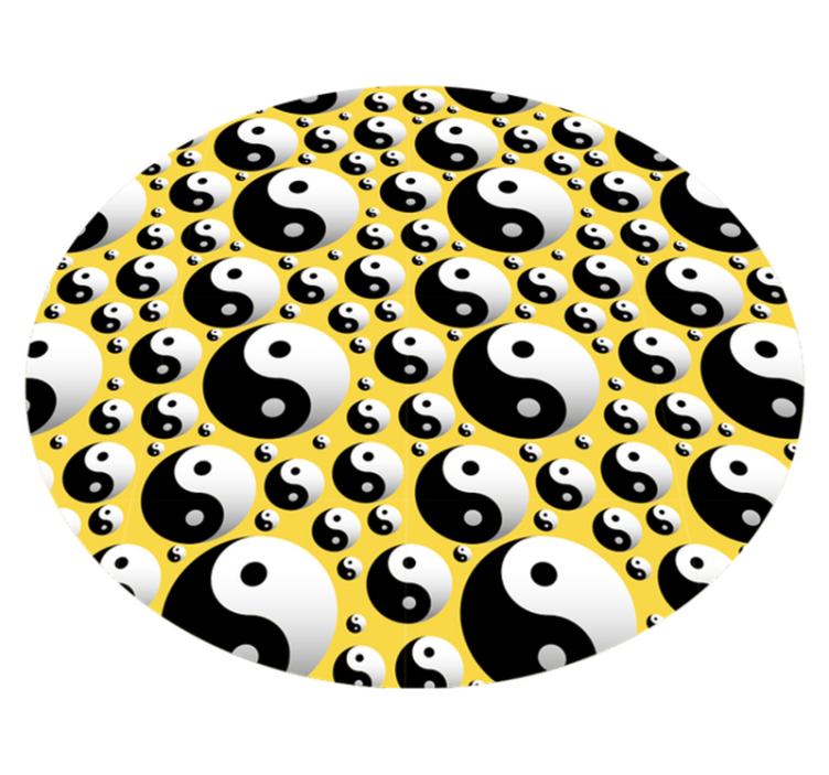 Tappeto vinile giochi armonia yin yang - TenStickers