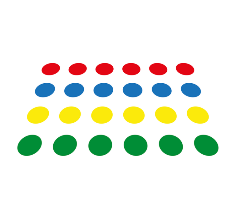 Tappeto in vinile giochi Twister - TenStickers