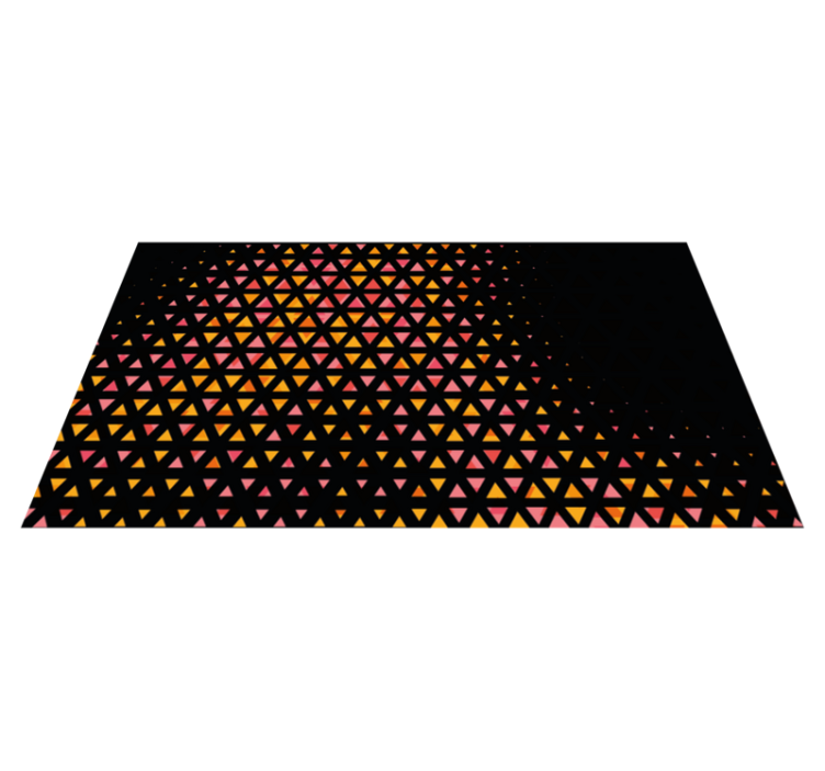 Tappeto in vinile geometrico Triangoli astratti - TenStickers