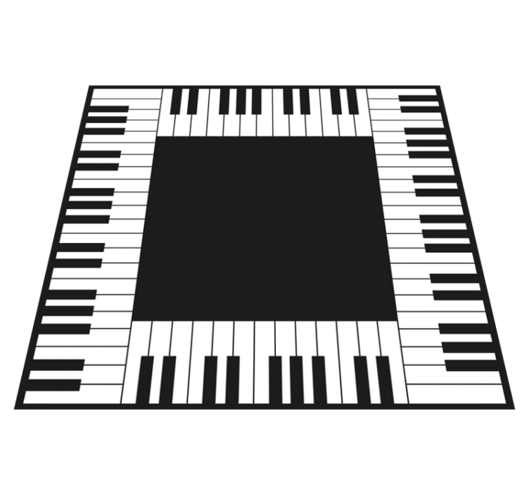 Tappeto vinile giochi layout tastiera pianoforte - TenStickers