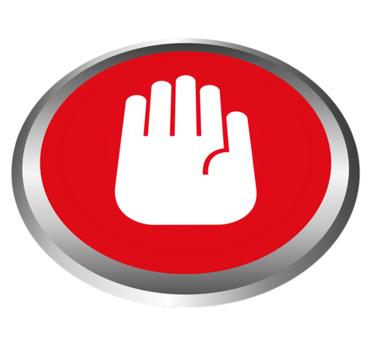 Tappeto vinile effetto marmo arredamento del segnale di stop - TenStickers