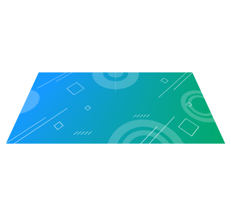 Tappeto vinile geometrico gradiente geometrico astratto - TenStickers