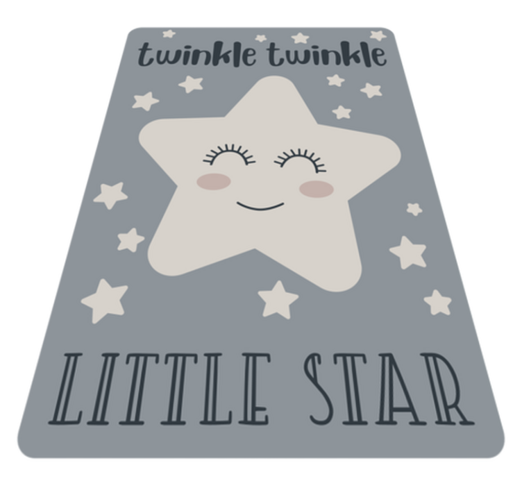 Tappeto vinile per bambini tema stella scintillante - TenStickers