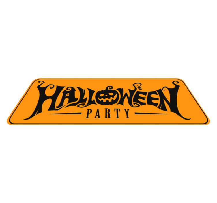 Tappeto vinile Halloween banner festivo di halloween - TenStickers