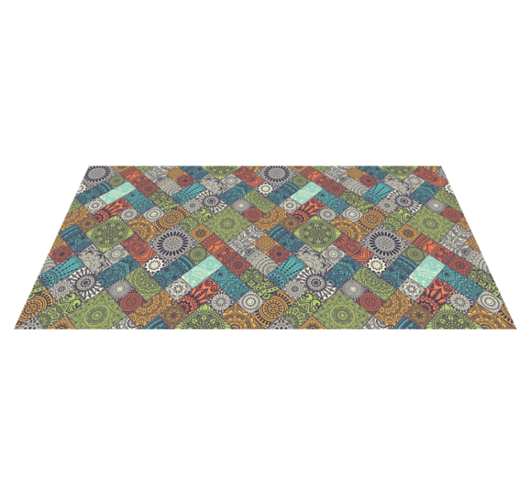 Tappeto vinile Mandala percorso patchwork mandala - TenStickers