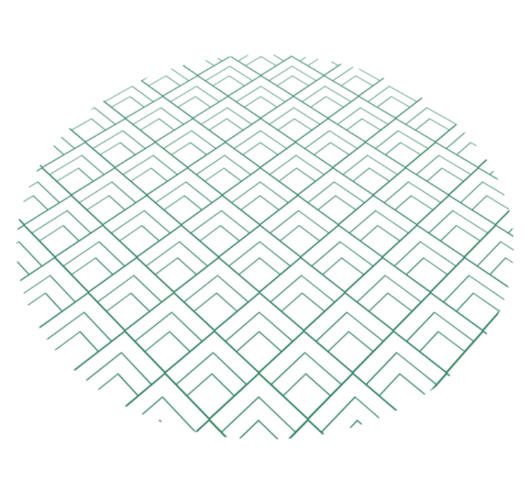 Tappeto vinile geometrico sovrapposizione linee - TenStickers