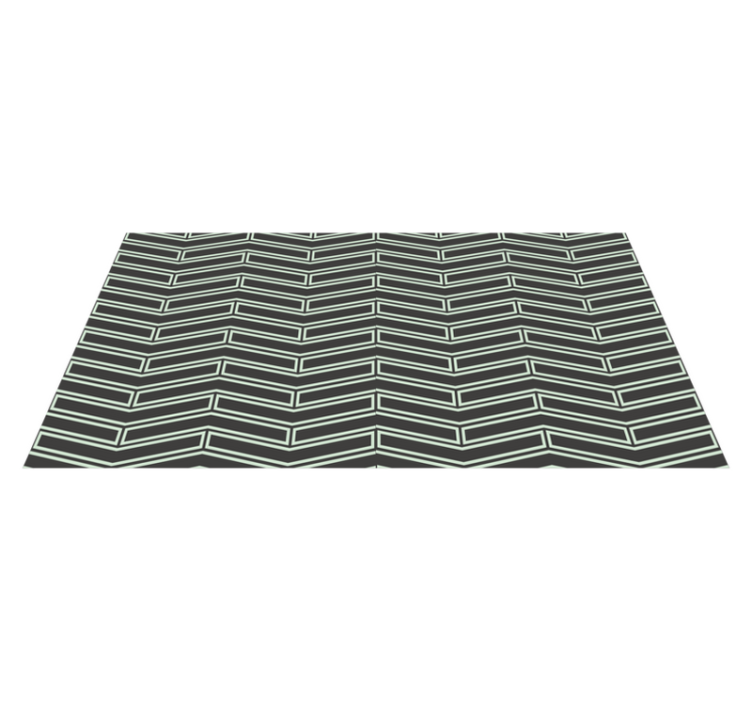 Tappeto vinile geometrico linee chevron - TenStickers