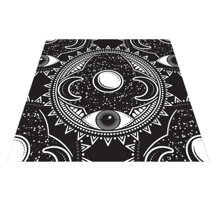 Tappeto vinile Mandala modello mandala celeste - TenStickers
