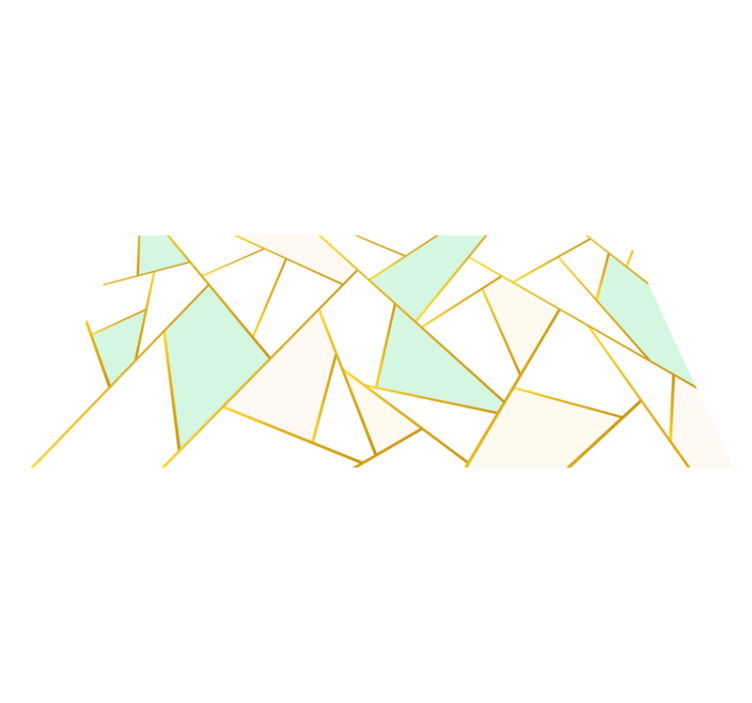 Tappeto vinile geometrico mosaico pastello angolare - TenStickers