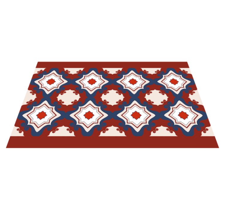 Tappeto vinile piastrelle complessa simmetria del mosaico - TenStickers