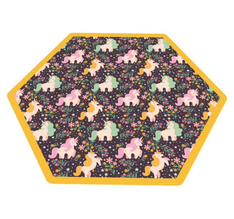 Tappeto vinile per bambini parco giochi per creature mitiche - TenStickers