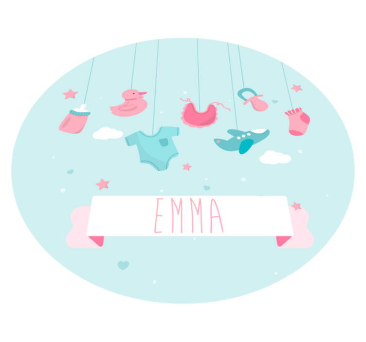 Tappeto vinile bebé asilo nido personalizzato - TenStickers