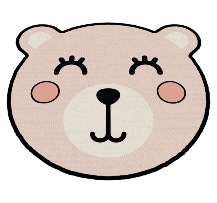 Tappeto vinile per bambini pezzo di carattere dell'orso - TenStickers