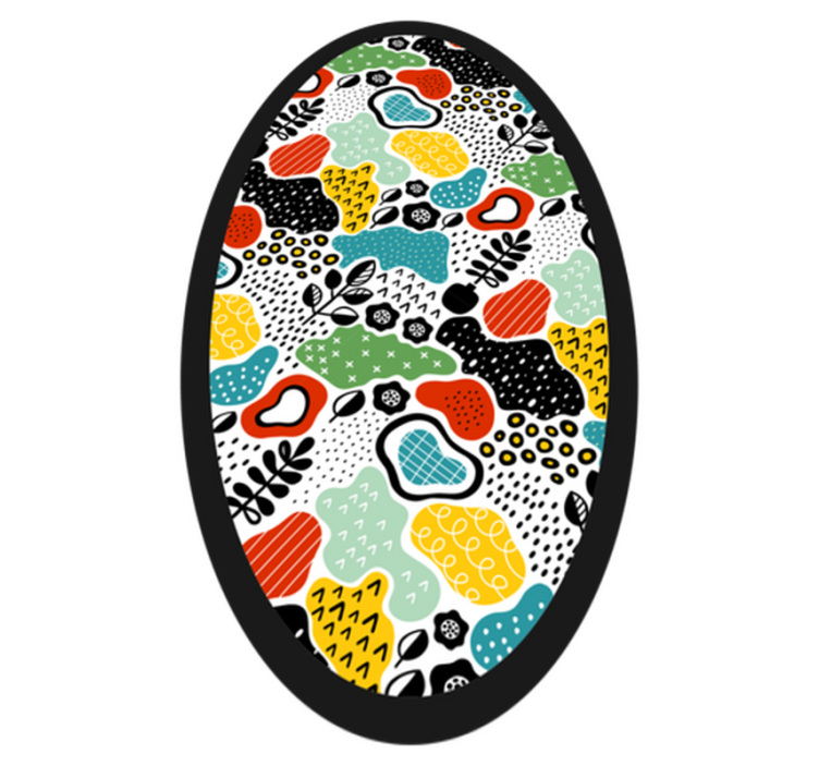 Tappeto vinile natura motivo naturale colorato - TenStickers