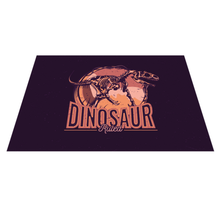 Tappeto vinile animali immagine grafica del dinosauro - TenStickers