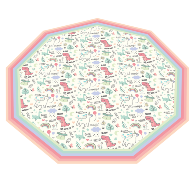 Tappeto vinile per bambini motivo alfabetico giocoso - TenStickers