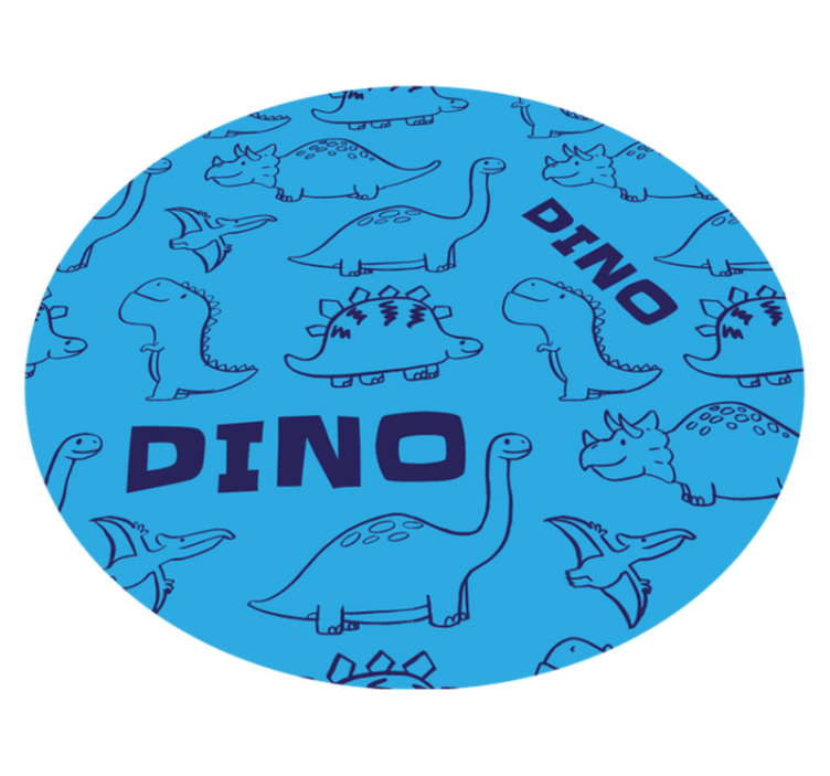 Tappeto vinile per bambini a tema dinosauri - TenStickers
