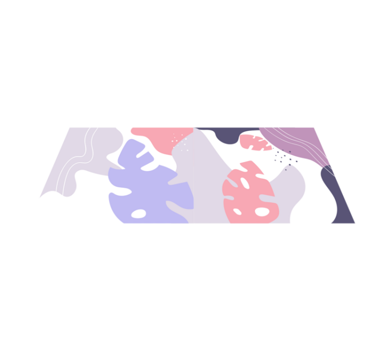 Tappeto vinile motivi mostri astratti - TenStickers