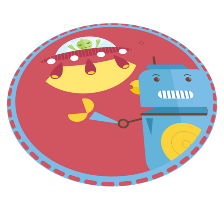 Tappeto vinile per bambini gioco di robot sottomarini - TenStickers