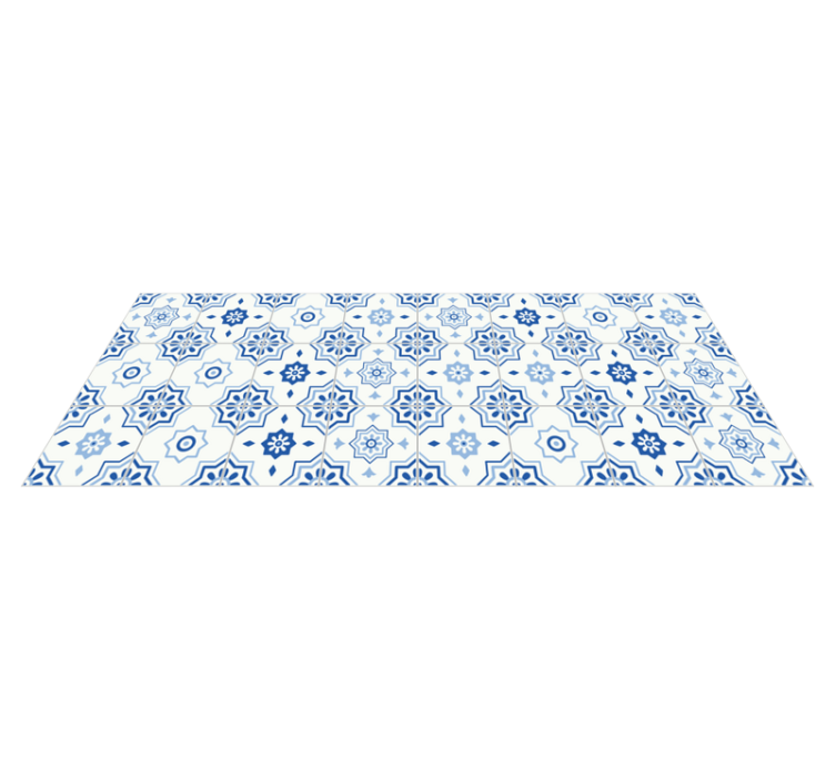 Tappeto vinile piastrelle runner geometrico - TenStickers