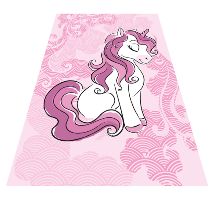 Tappeto vinile per bambini unicorno incantato - TenStickers