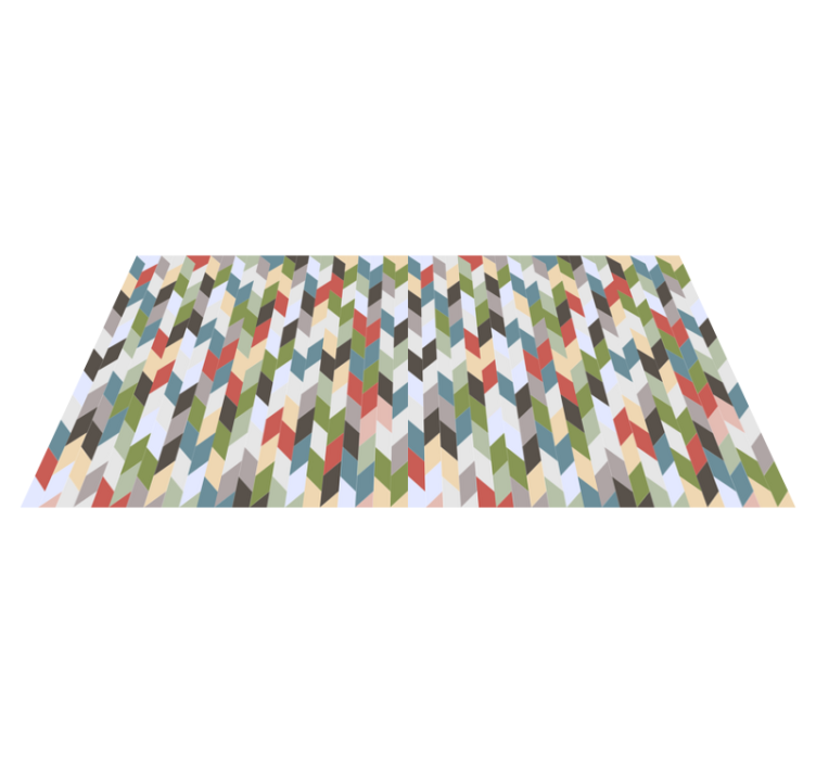 Tappeto vinile geometrico spettro a spina di pesce - TenStickers