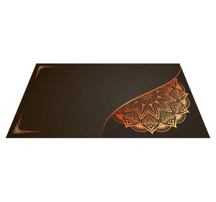 Tappeto vinile Mandala disegno dell'angolo mandala - TenStickers