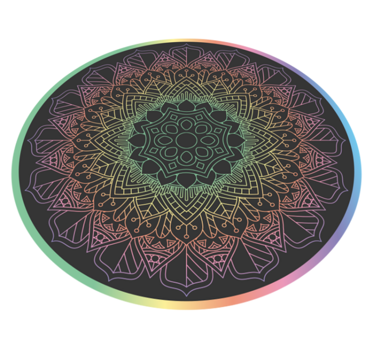 Tappeto vinile Mandala meditazione mandala - TenStickers