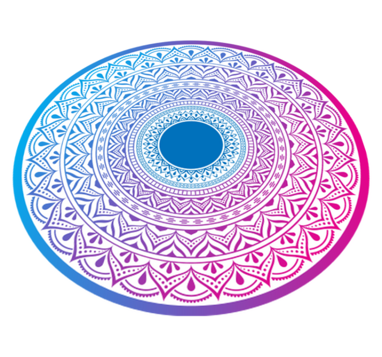 Tappeto vinile Mandala matrice circolare mandala - TenStickers