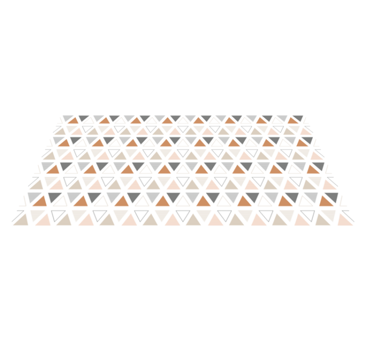 Tappeto vinile geometrico disegno a motivo triangolare - TenStickers