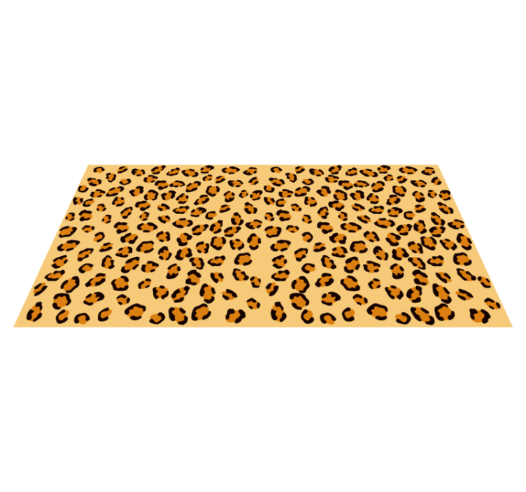 Tappeto vinile stampa animale macchie di leopardo - TenStickers