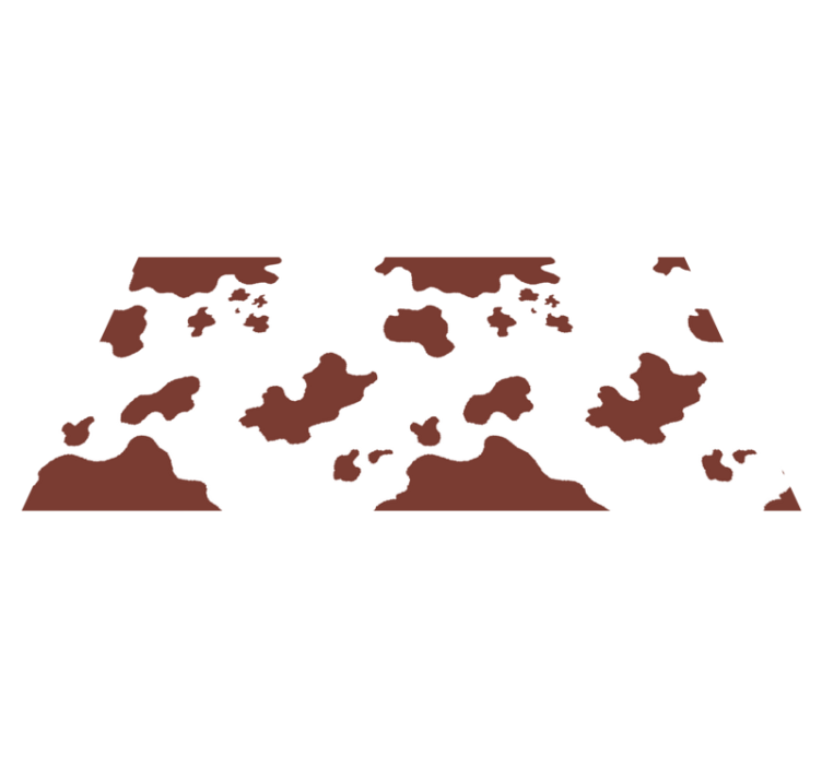 Tappeto vinile stampa animale macchie di pelle bovina - TenStickers