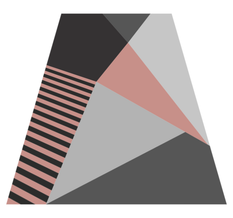 Tappeto vinile moderno motivo geometrico triangolare - TenStickers