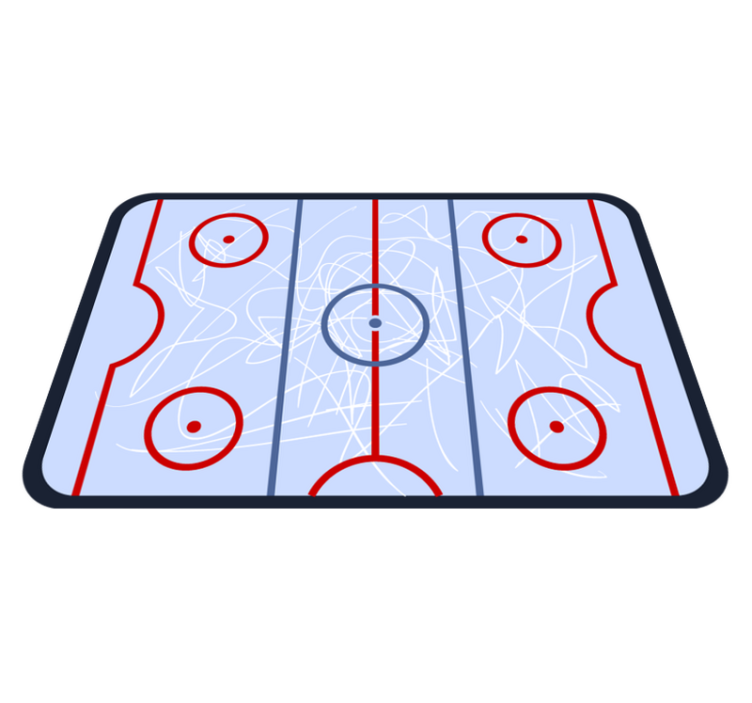 Tappeto vinile giochi campo da gioco dell'hockey - TenStickers