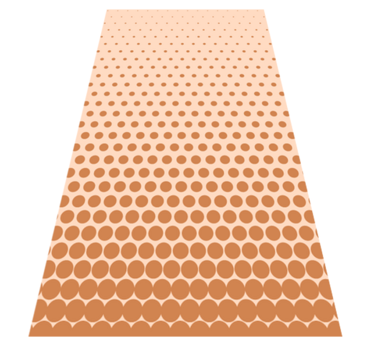 Tappeto vinile strisce sfumatura a pois - TenStickers