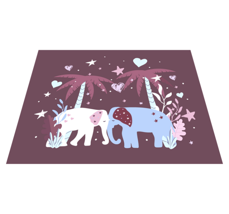 Tappeto vinile per bambini safari per bambini - TenStickers