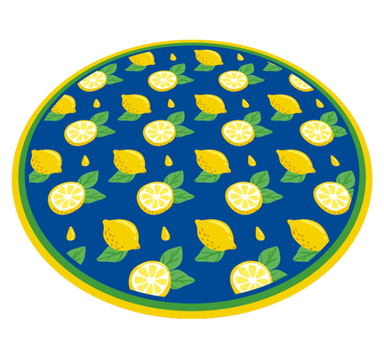 Tappeto pvc cucina design di agrumi e limone - TenStickers